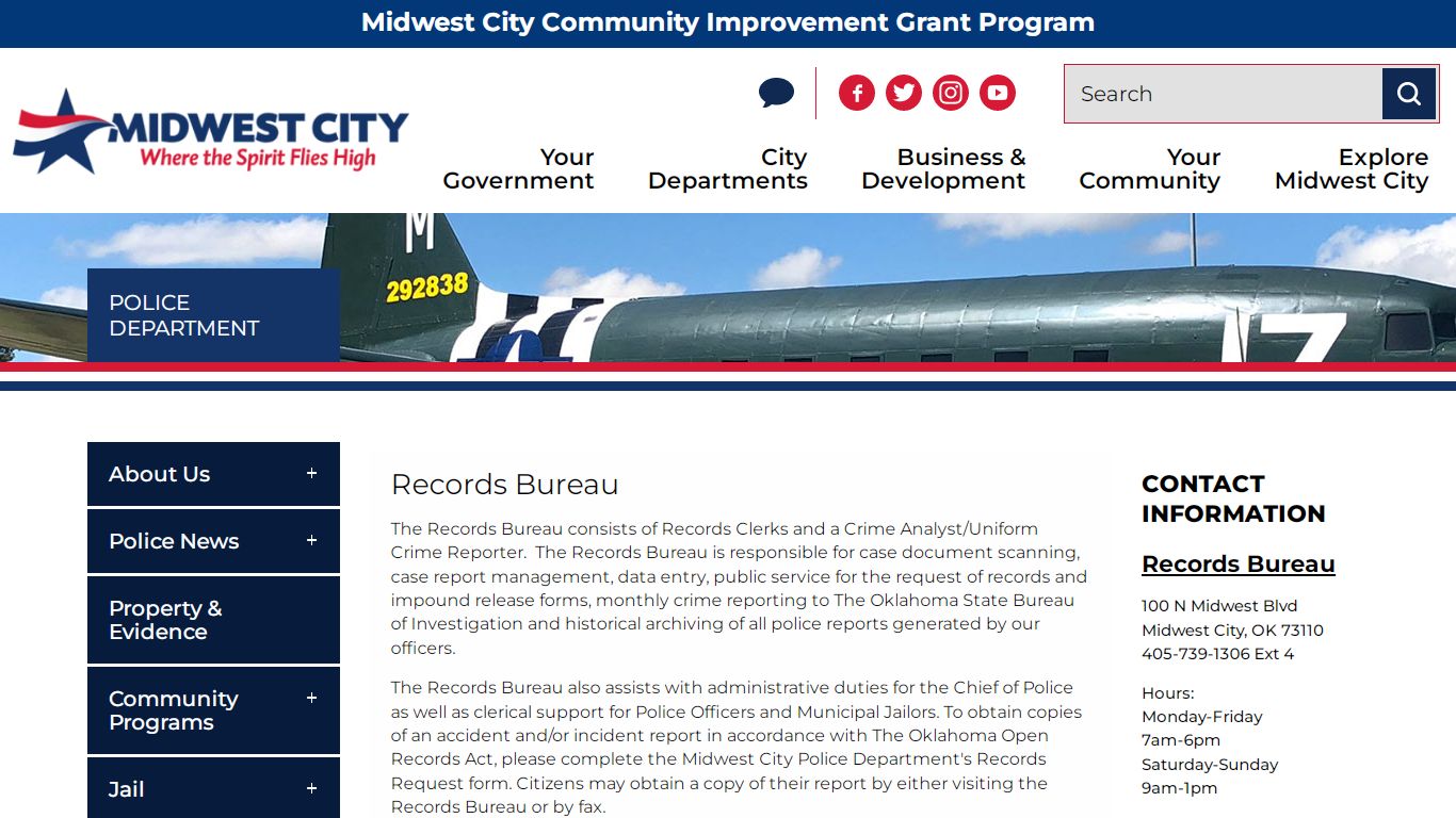 Records Bureau | Midwest City Oklahoma